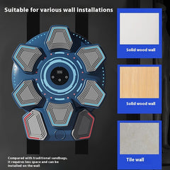 hedefli bluetooth lu müzikli akıllı boks makinesi